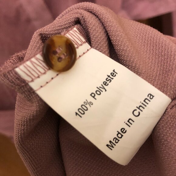 Allegra K - Pink - Corduroy - long sleeve - shirt dress - Size S - belt included - Picture 6 of 9